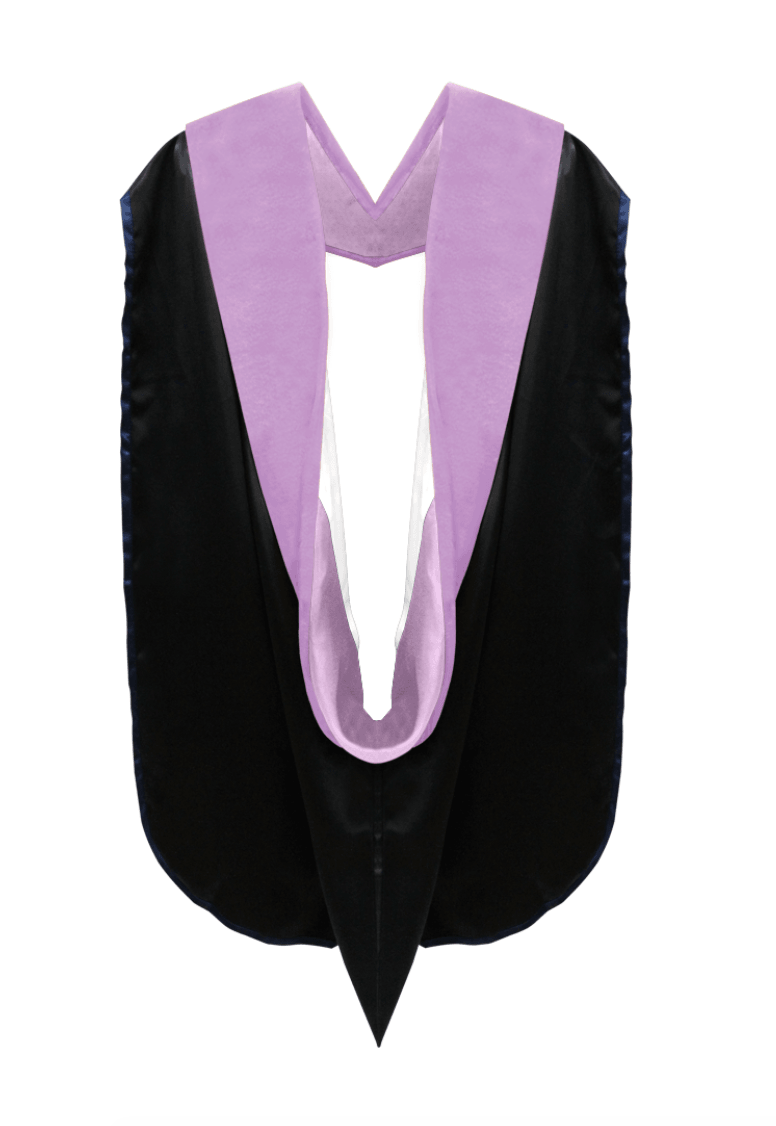 Doctor of Dentistry Hood - Lilac & White - Graduation Gown 