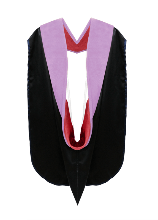Doctor of Dentistry Hood - Red & White - Graduation Gown 