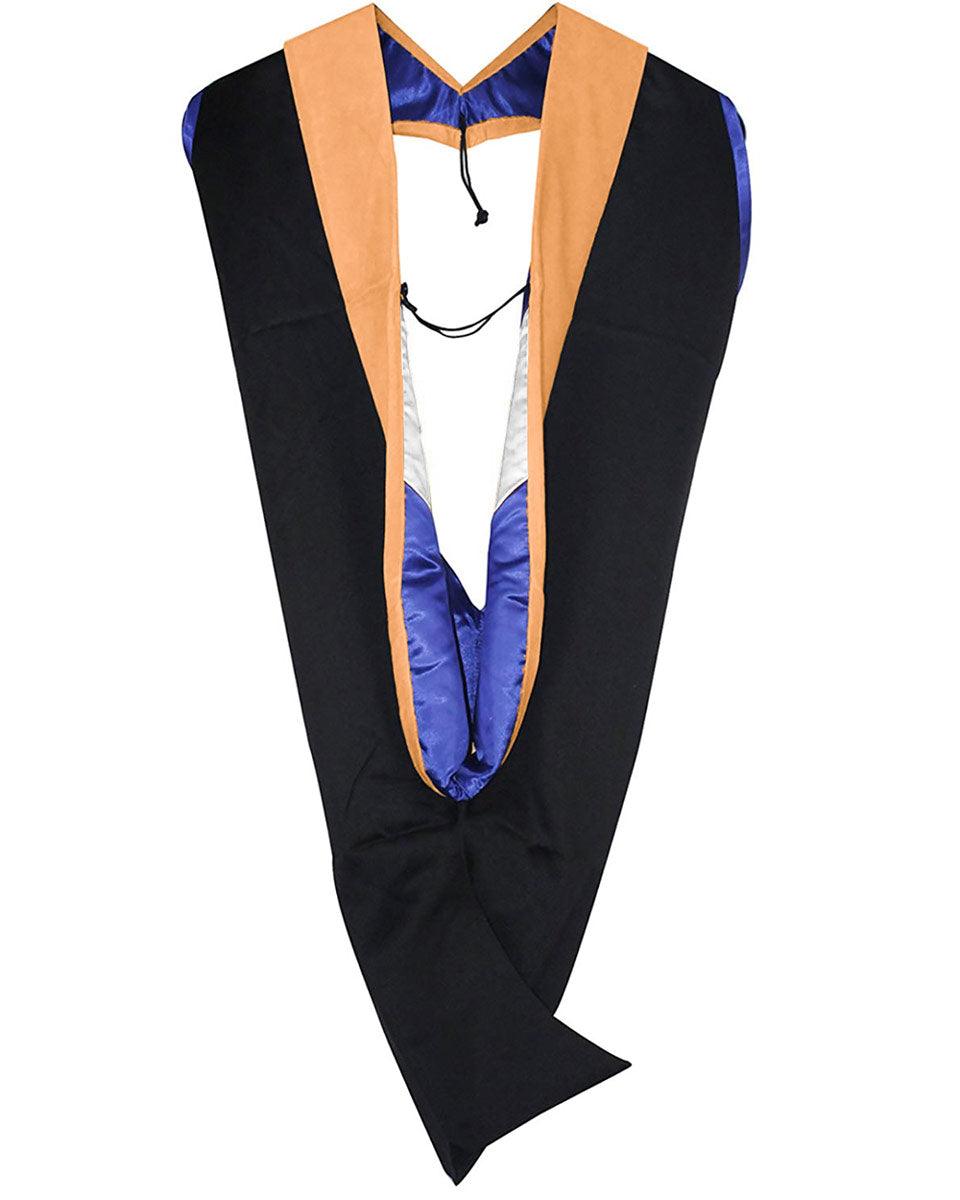 Deluxe Master Cap Gown & Hood Package - Graduation Gown 