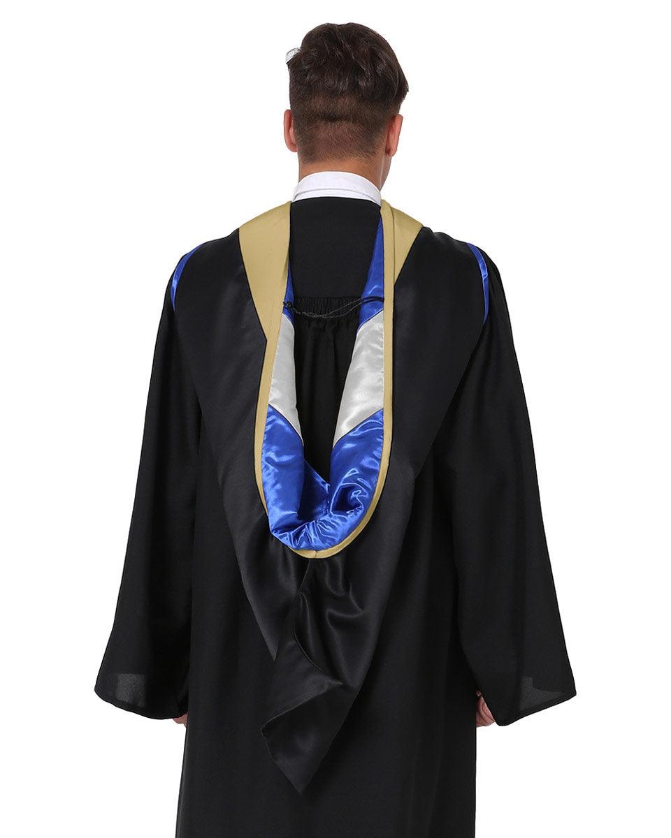 Deluxe Master Hood - 20 Color Combinations Available - Graduation Gown 