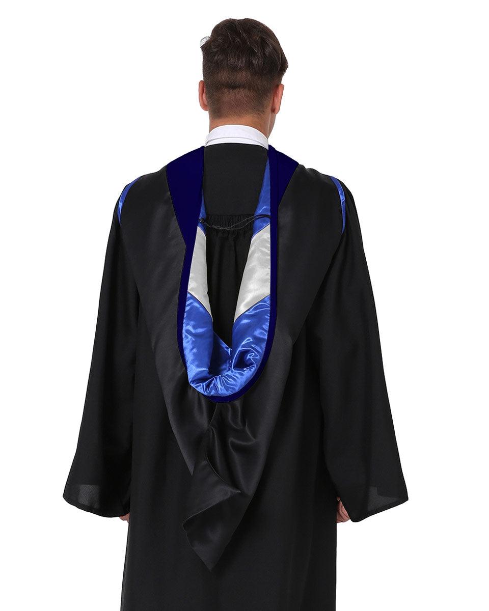 Deluxe Master Hood - 20 Color Combinations Available - Graduation Gown 