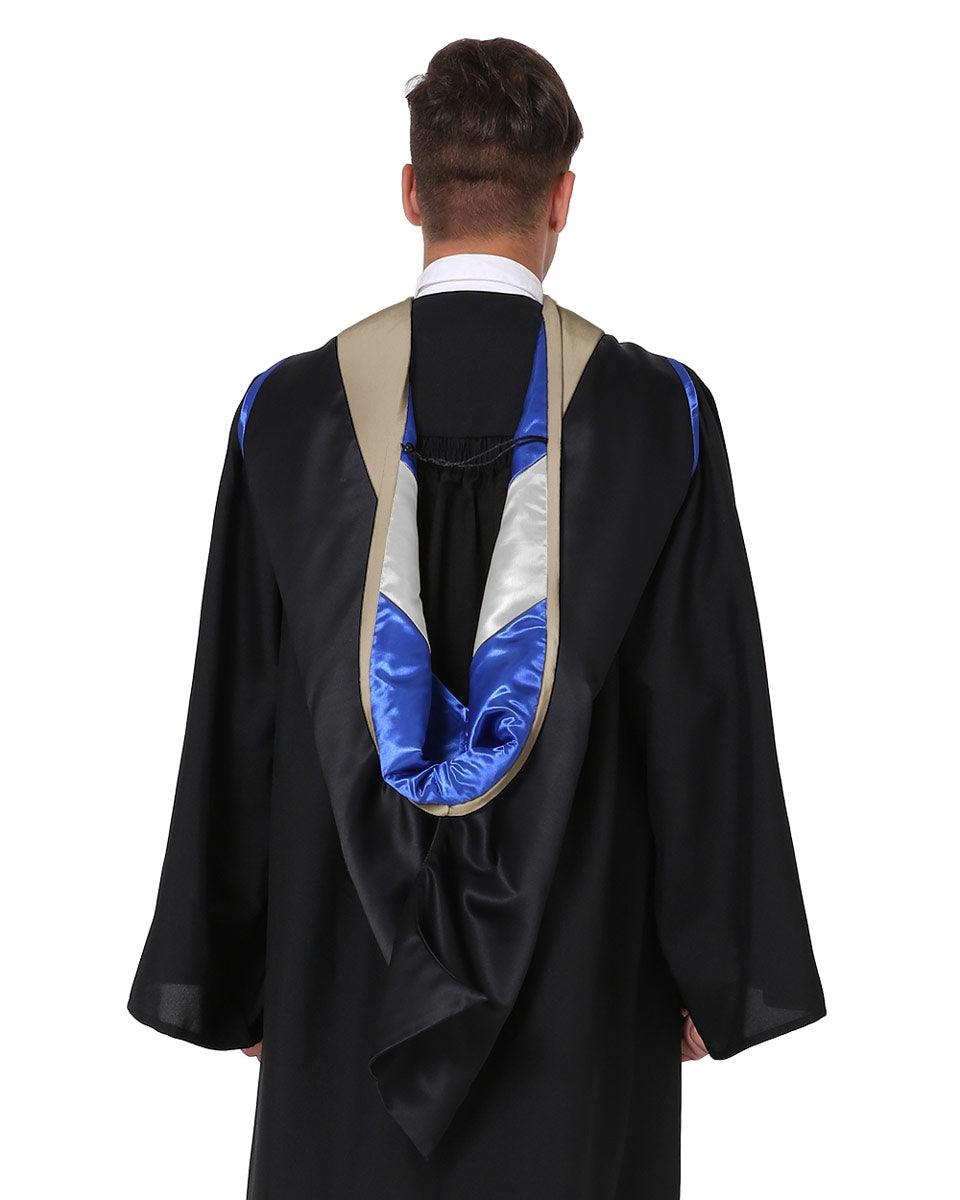 Deluxe Master Hood - 20 Color Combinations Available - Graduation Gown 