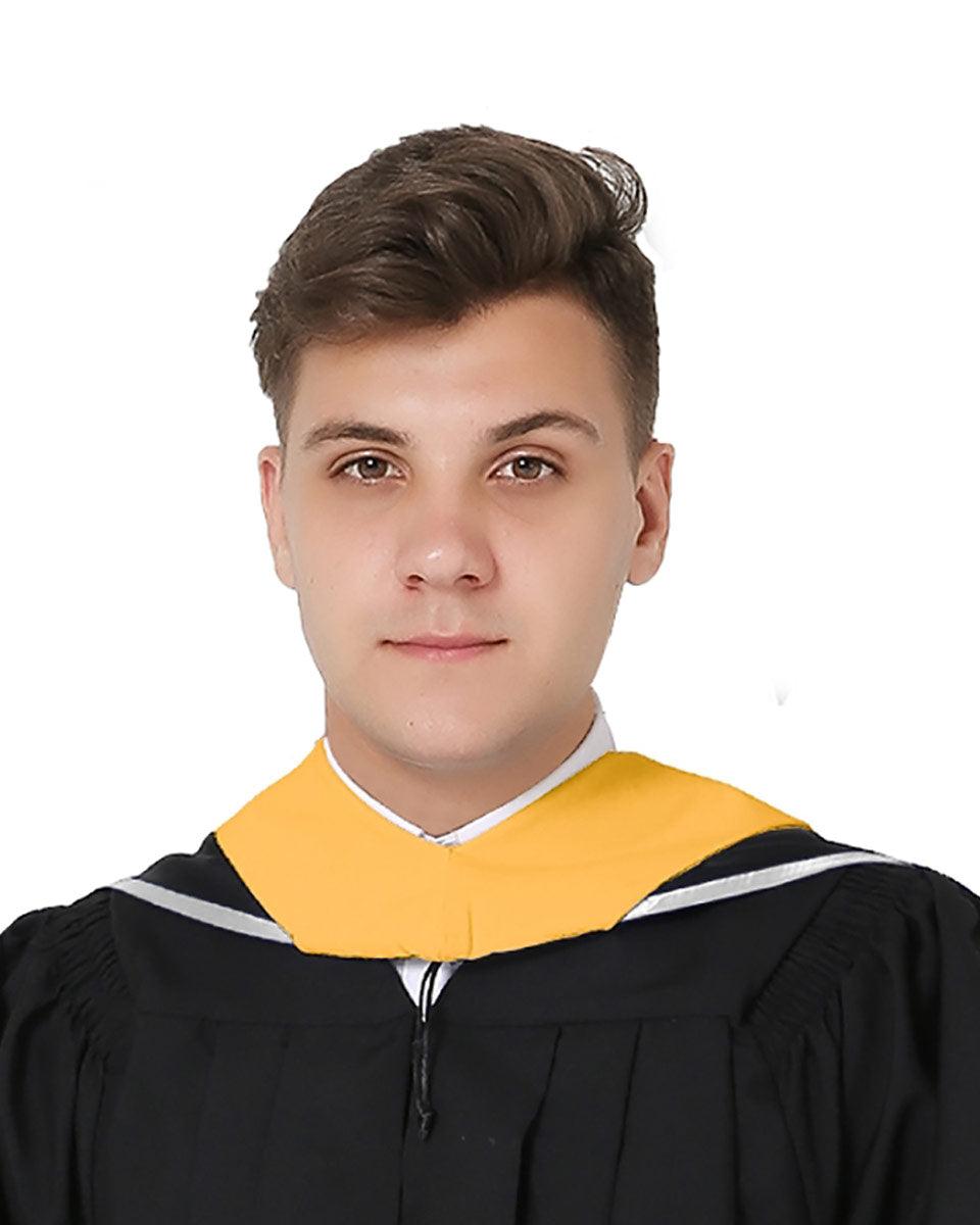 Deluxe Master Hood - 20 Color Combinations Available - Graduation Gown 
