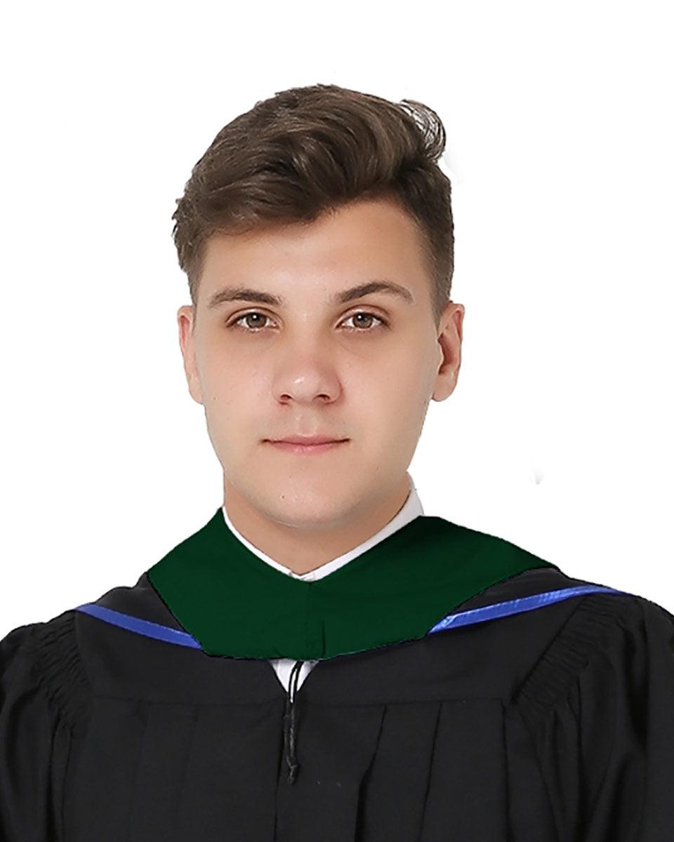 Deluxe Master Hood - 20 Color Combinations Available - Graduation Gown 