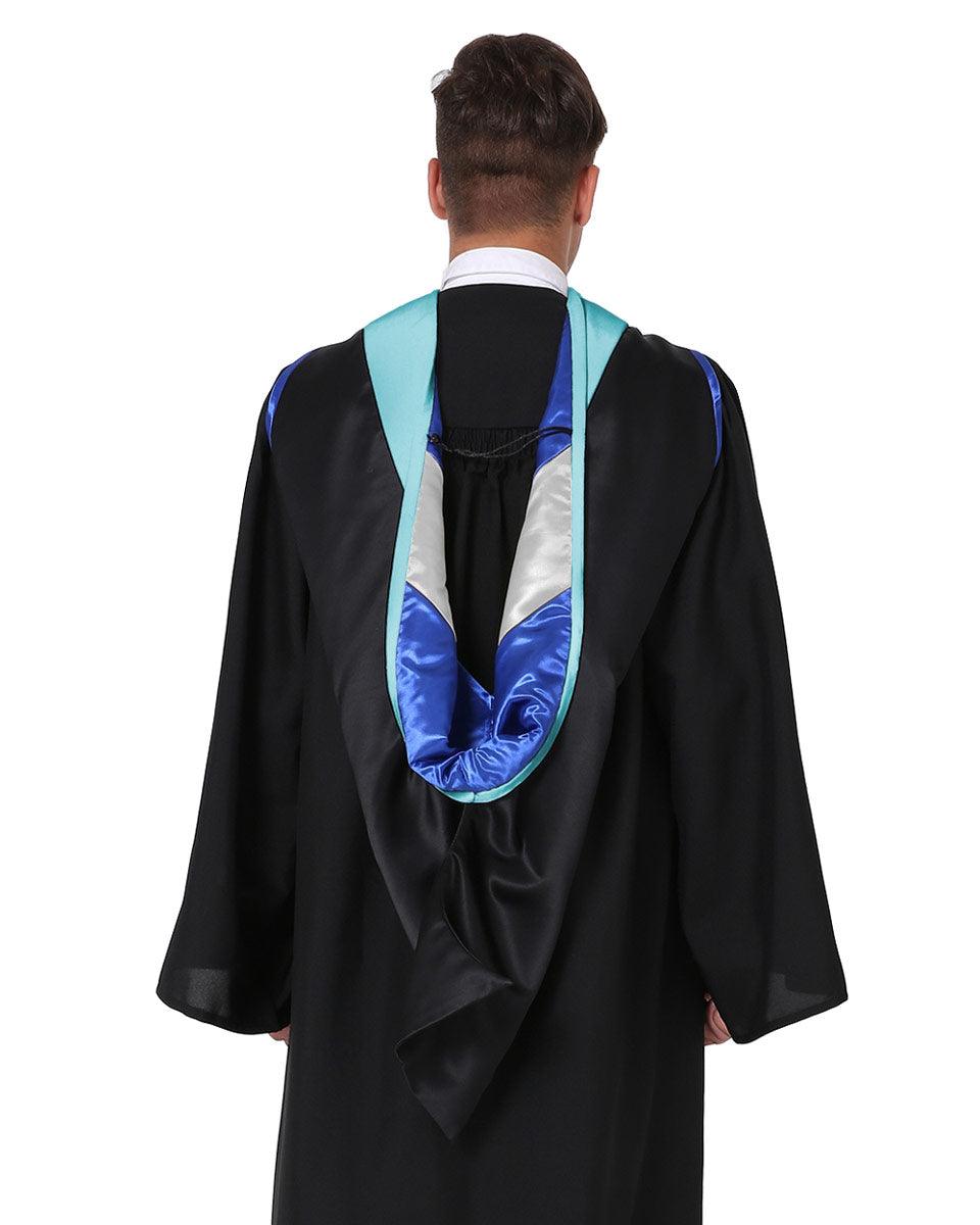 Deluxe Master Hood - 20 Color Combinations Available - Graduation Gown 