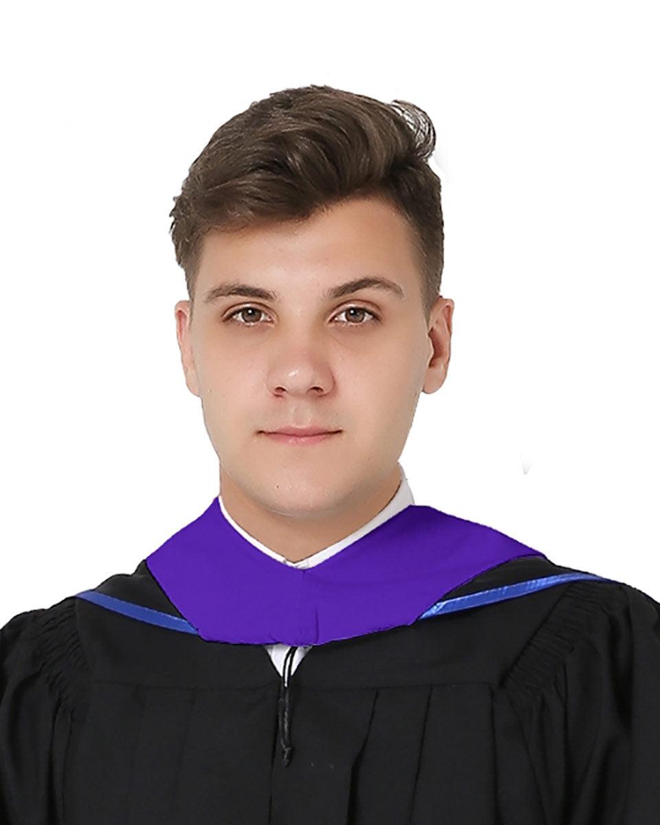 Deluxe Master Hood - 20 Color Combinations Available - Graduation Gown 