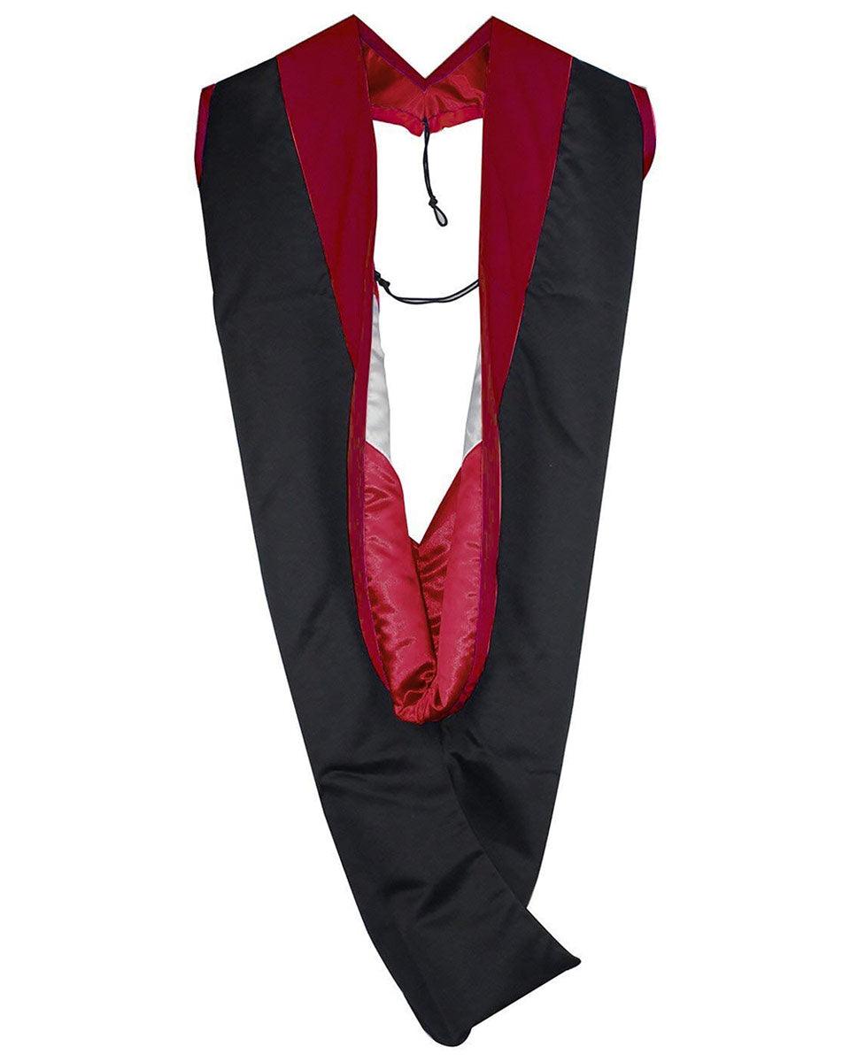 Deluxe Master Hood - 20 Color Combinations Available - Graduation Gown 
