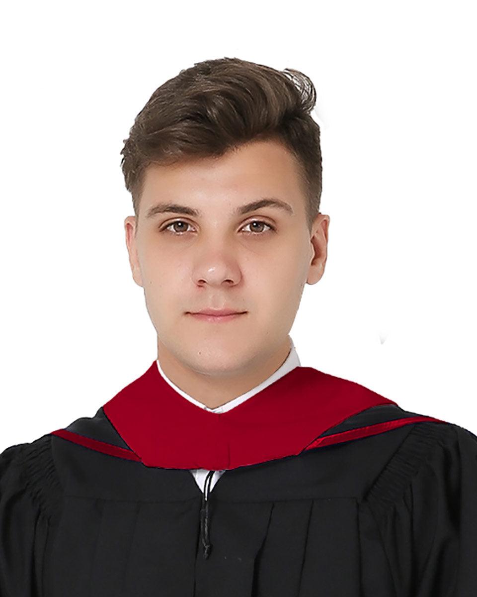 Deluxe Master Hood - 20 Color Combinations Available - Graduation Gown 