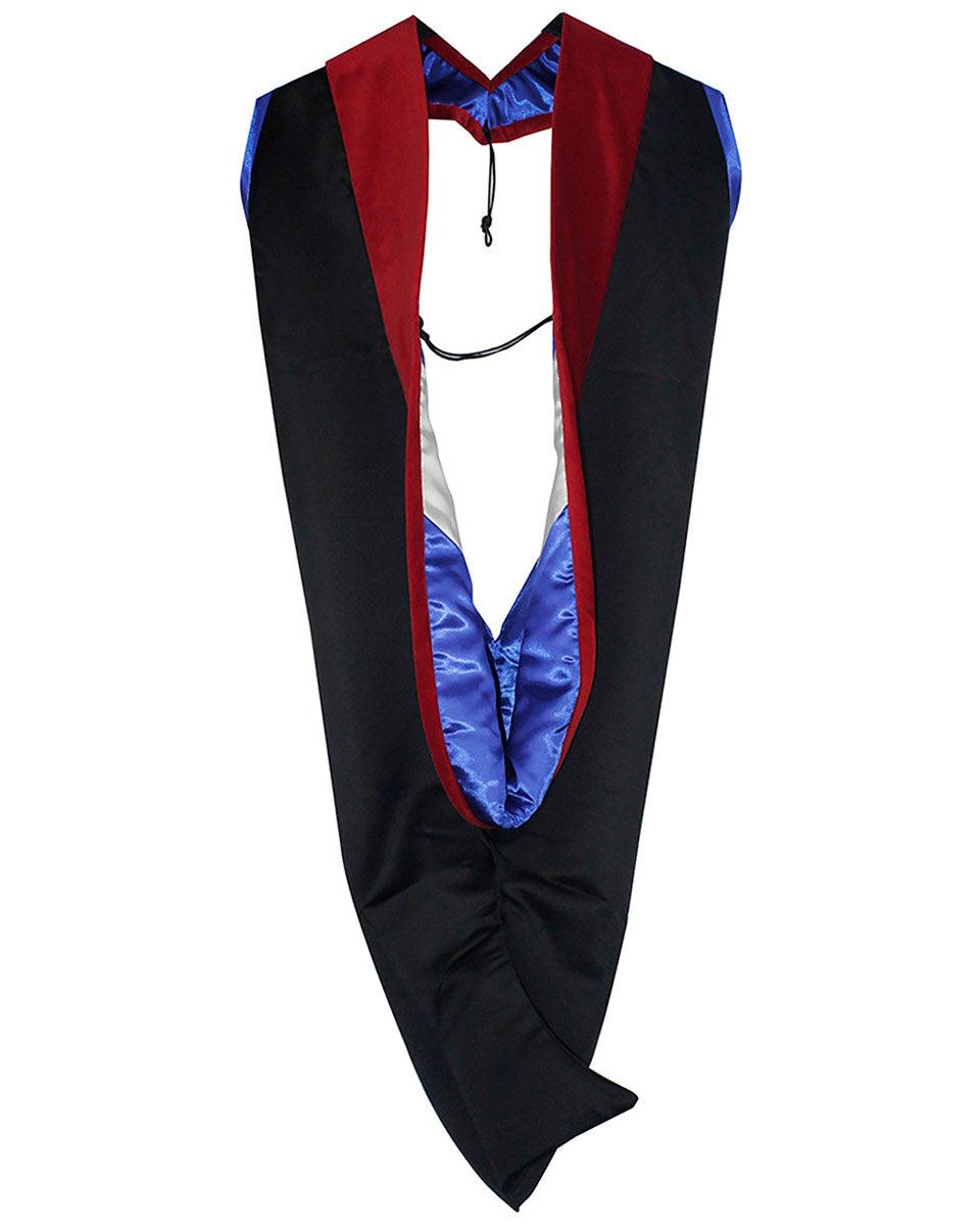 Deluxe Master Hood - 20 Color Combinations Available - Graduation Gown 