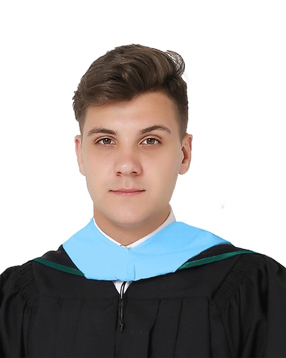 Deluxe Master Hood - 20 Color Combinations Available - Graduation Gown 