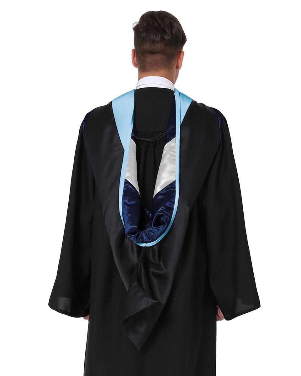 Deluxe Master Hood - 20 Color Combinations Available - Graduation Gown 