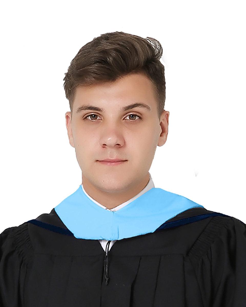 Deluxe Master Hood - 20 Color Combinations Available - Graduation Gown 