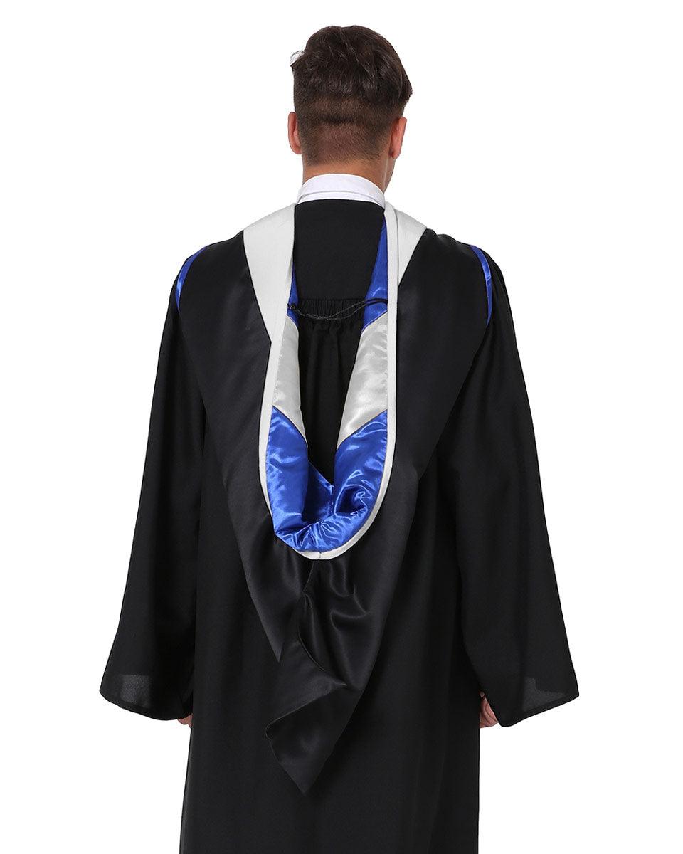 Deluxe Master Hood - 20 Color Combinations Available - Graduation Gown 