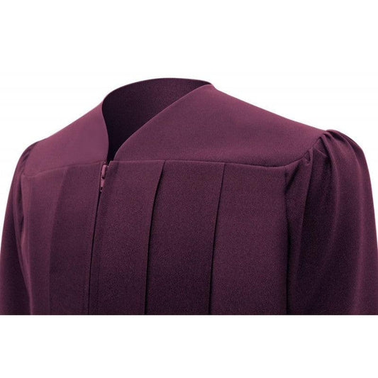 Matte Maroon Junior High/Middle School Cap & Gown - Graduation Gown 