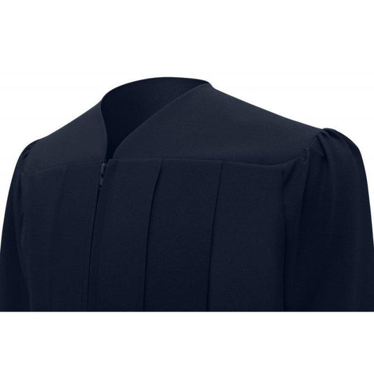 Matte Navy Blue Bachelors Cap & Gown - Graduation Gown 