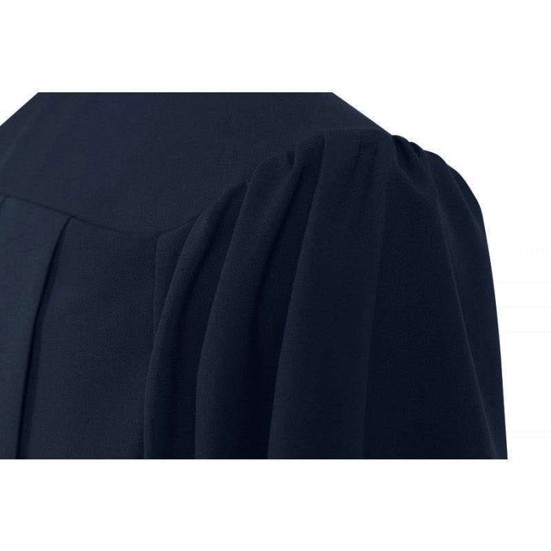 Matte Navy Blue High School Cap & Gown - Graduation Gown 