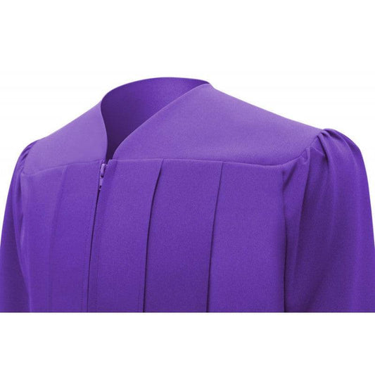 Matte Purple Elementary Cap & Gown - Graduation Gown 