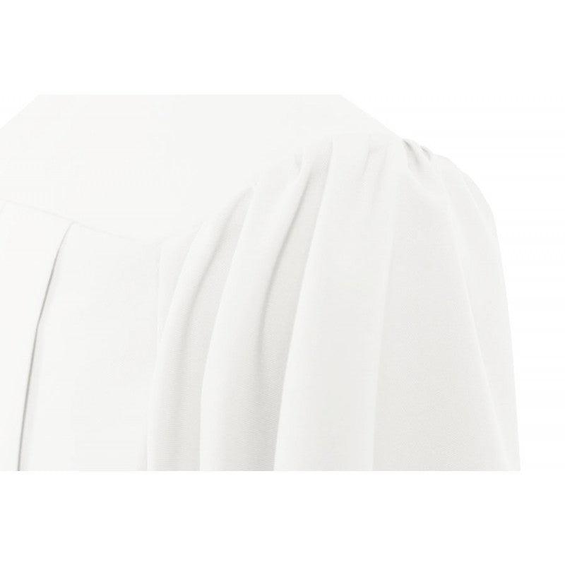 Matte White Bachelors Academic Cap & Gown - Graduation Gown 
