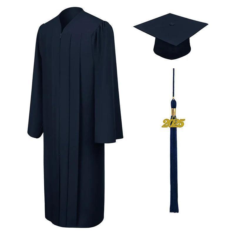 12 Colors Matte Elementary Graduation Cap and Gown - Graduation Gown 