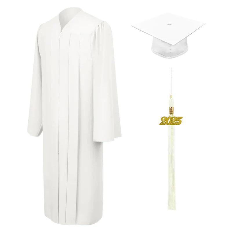 9 Colors Matte Junior High/Middle School Graduation Cap and Gown - Graduation Gown 