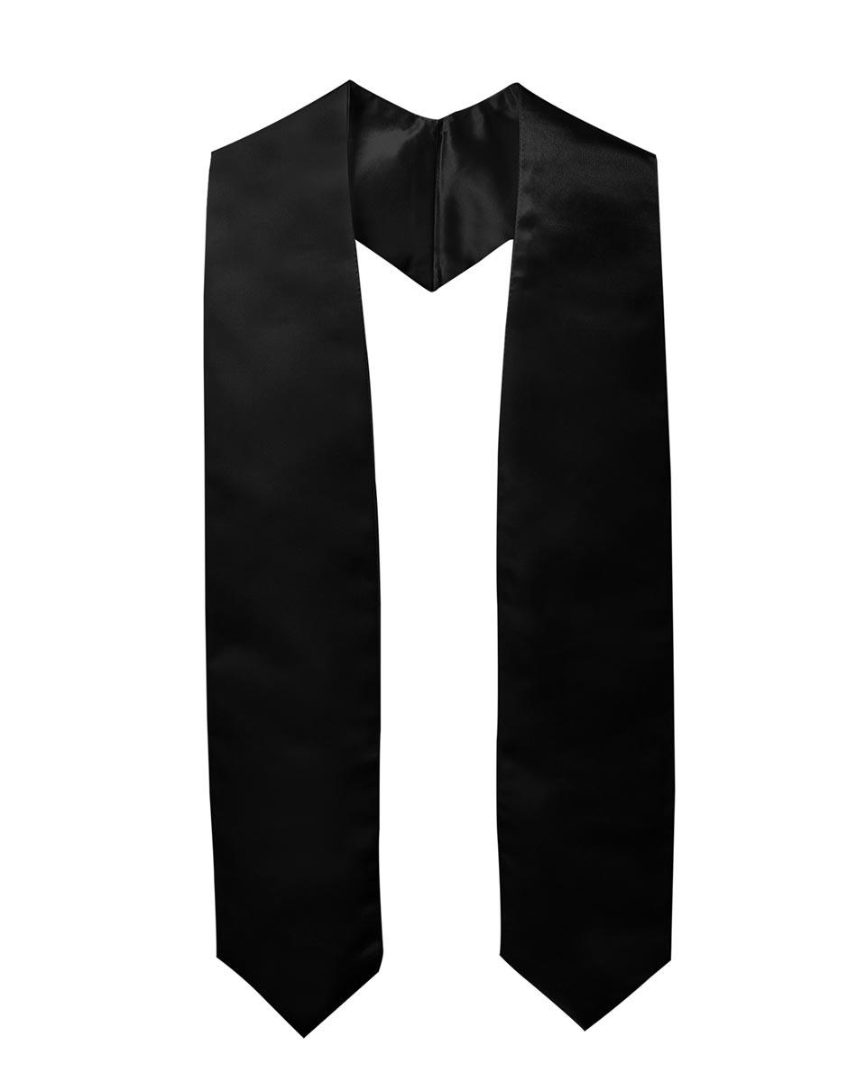 Plain Graduation Stole - 16 Colors Available - Graduation Gown 
