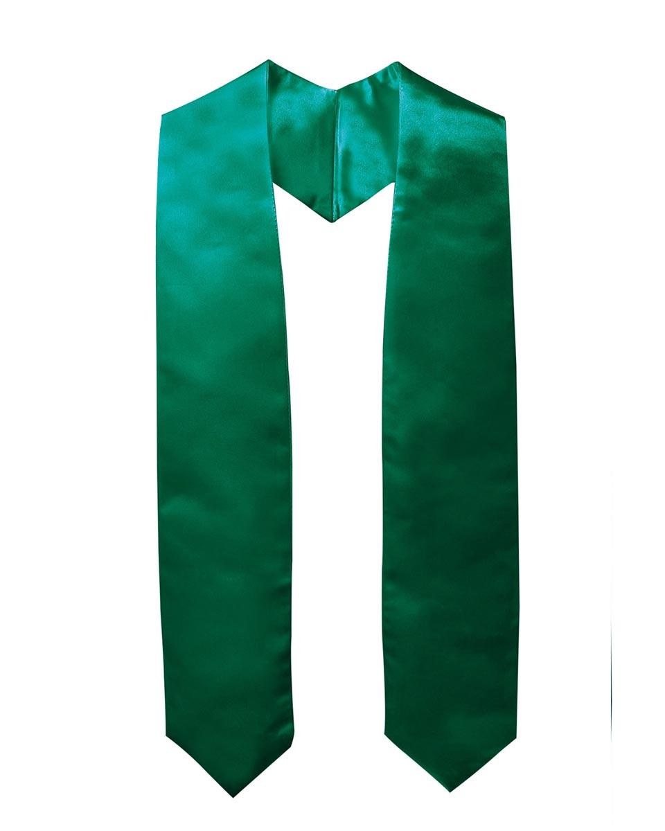 Plain Graduation Stole - 16 Colors Available - Graduation Gown 