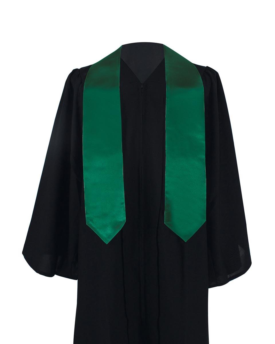 Plain Graduation Stole - 16 Colors Available - Graduation Gown 