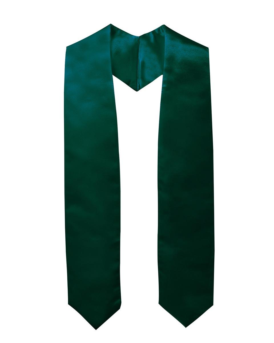 Plain Graduation Stole - 16 Colors Available - Graduation Gown 