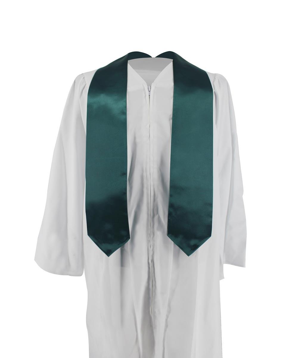 Plain Graduation Stole - 16 Colors Available - Graduation Gown 