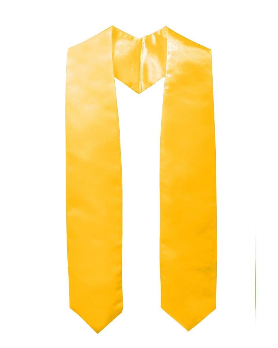 Plain Graduation Stole - 16 Colors Available - Graduation Gown 