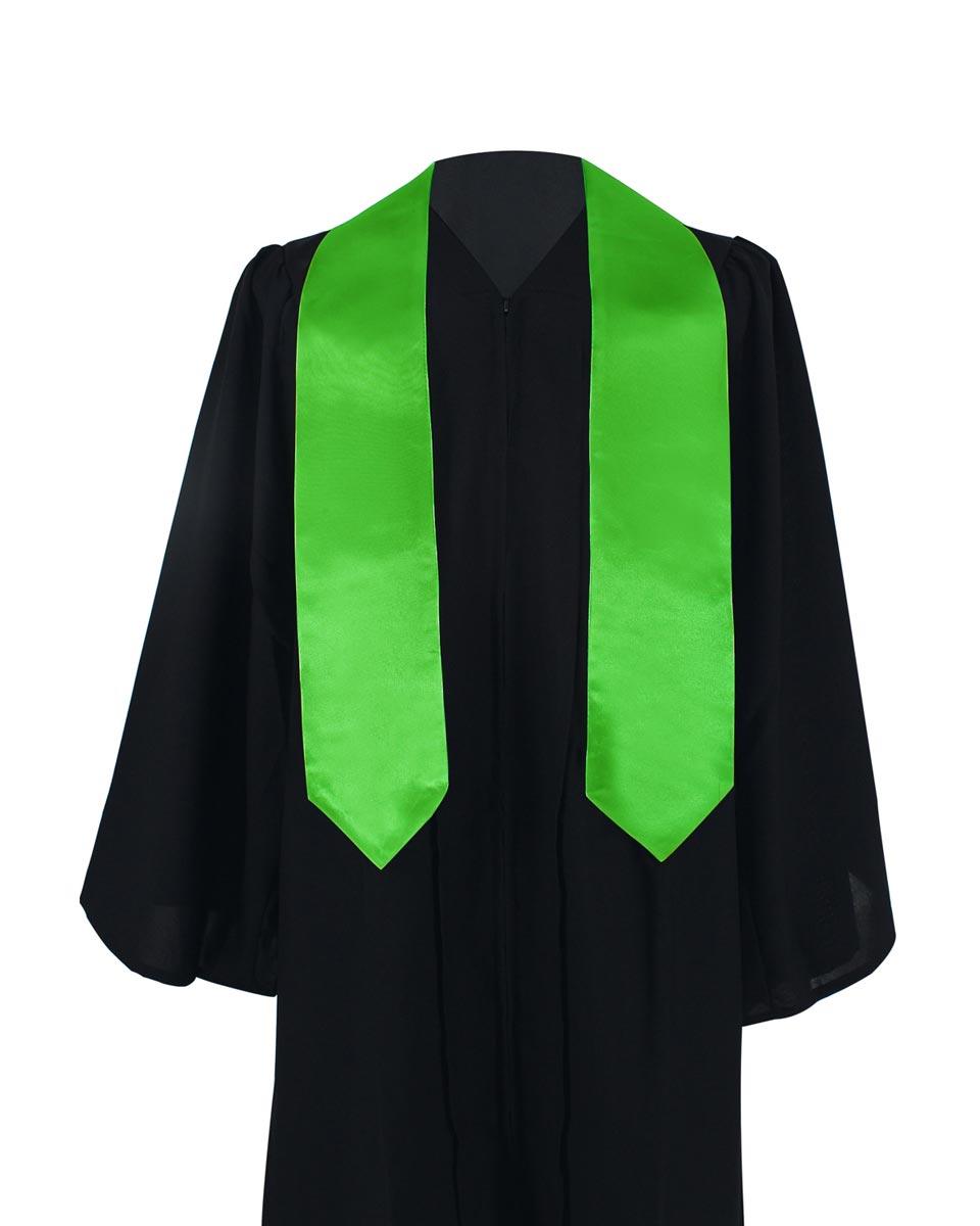 Plain Graduation Stole - 16 Colors Available - Graduation Gown 
