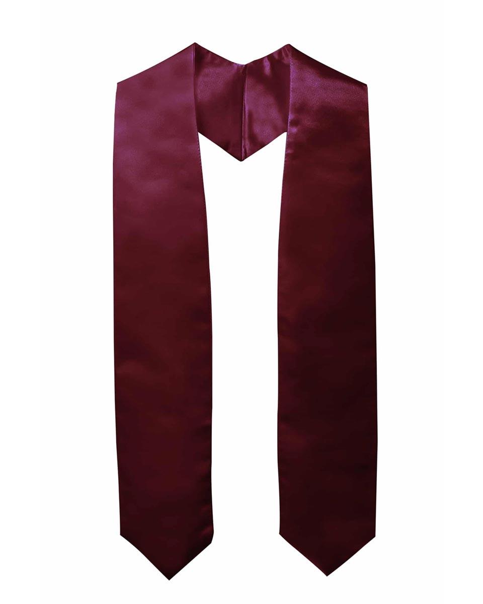 Plain Graduation Stole - 16 Colors Available - Graduation Gown 