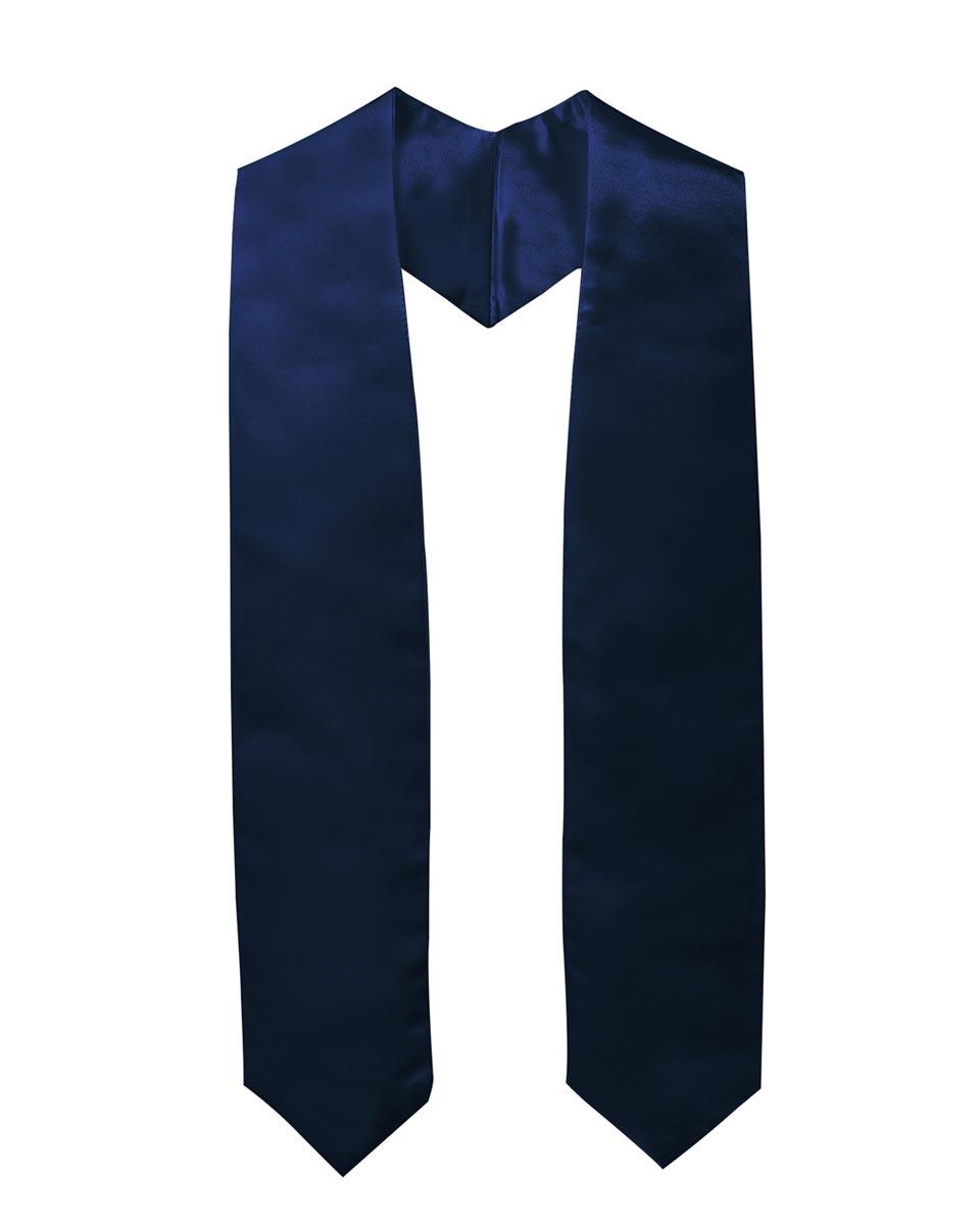 Plain Graduation Stole - 16 Colors Available - Graduation Gown 