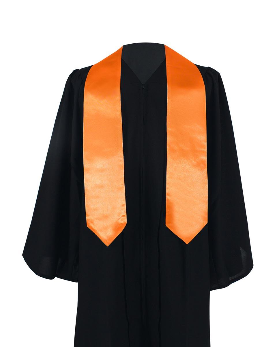 Plain Graduation Stole - 16 Colors Available - Graduation Gown 