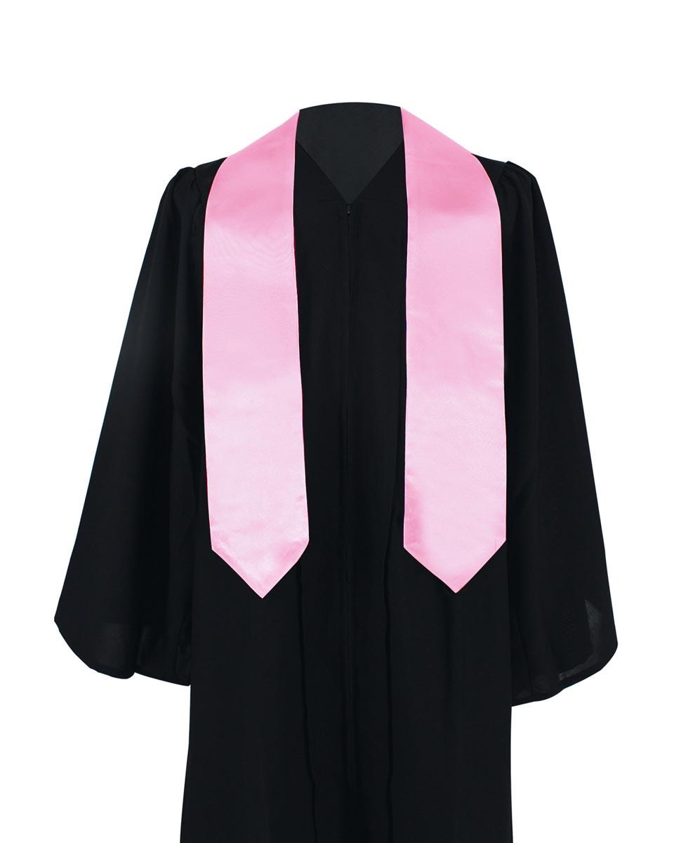 Plain Graduation Stole - 16 Colors Available - Graduation Gown 