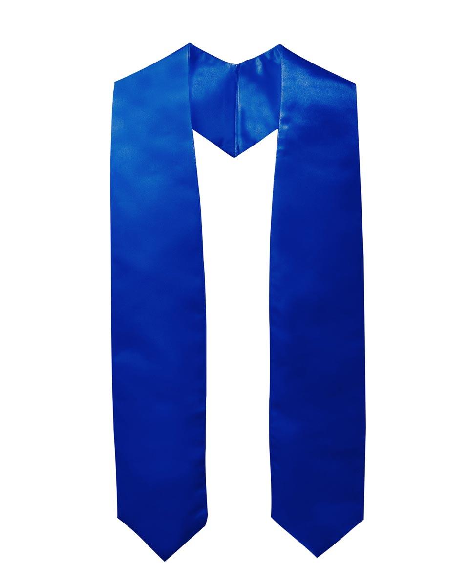 Plain Graduation Stole - 16 Colors Available - Graduation Gown 