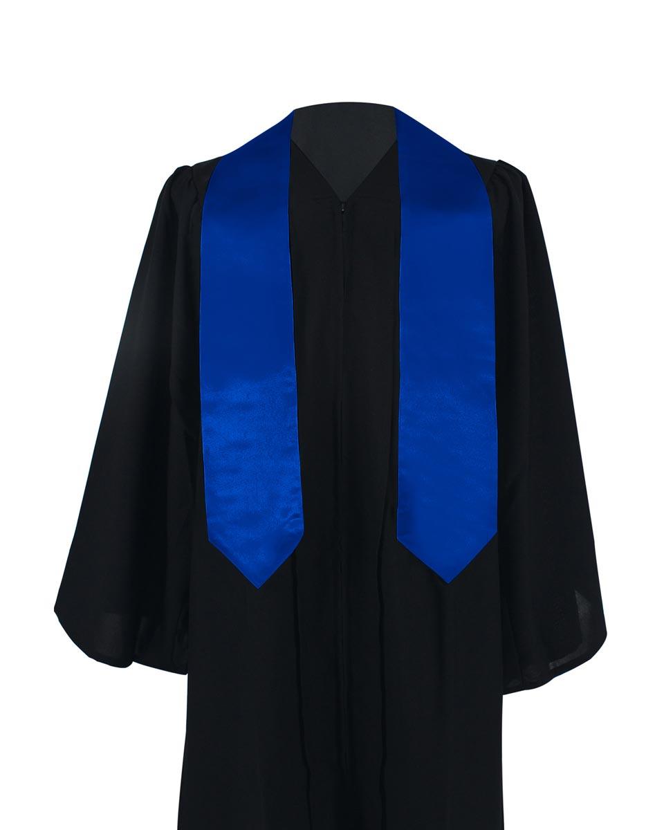 Plain Graduation Stole - 16 Colors Available - Graduation Gown 