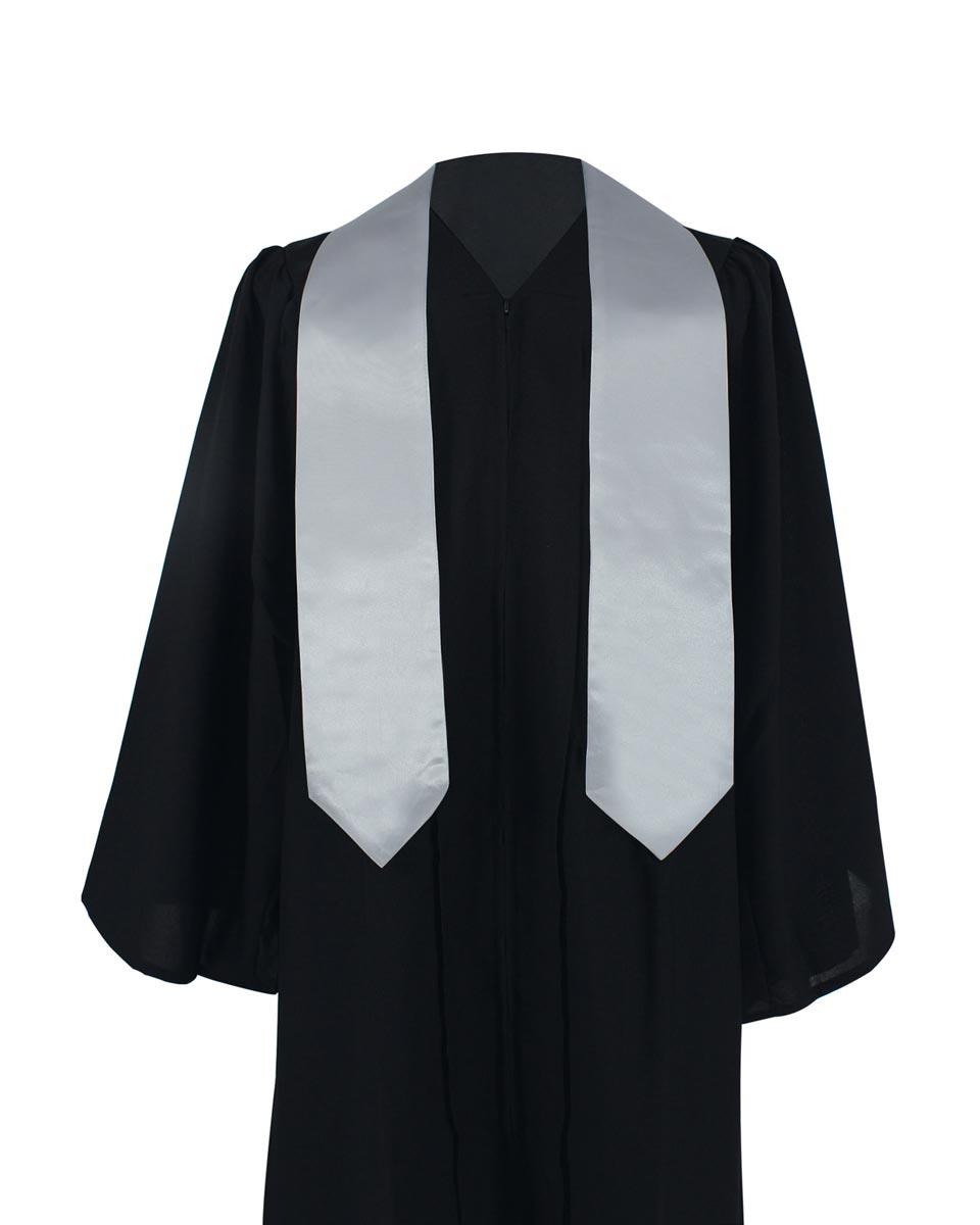 Plain Graduation Stole - 16 Colors Available - Graduation Gown 