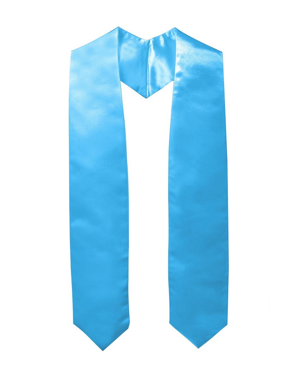 Plain Graduation Stole - 16 Colors Available - Graduation Gown 
