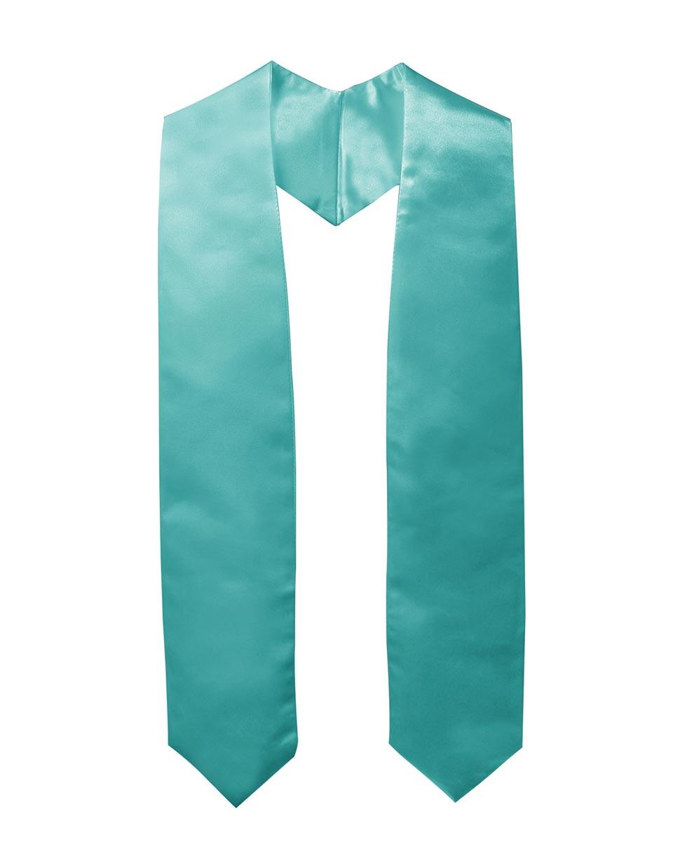 Plain Graduation Stole - 16 Colors Available - Graduation Gown 
