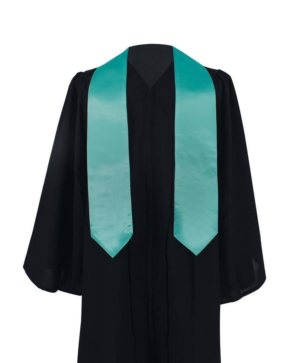 Plain Graduation Stole - 16 Colors Available - Graduation Gown 