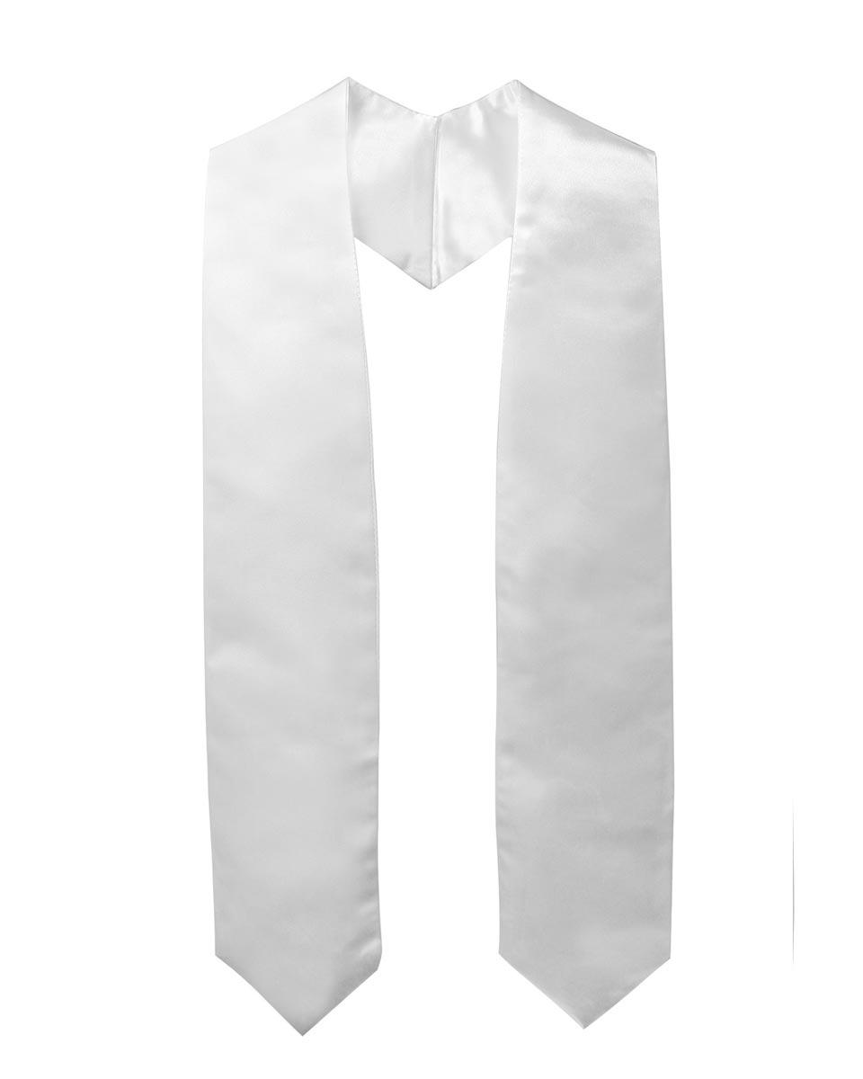 Plain Graduation Stole - 16 Colors Available - Graduation Gown 
