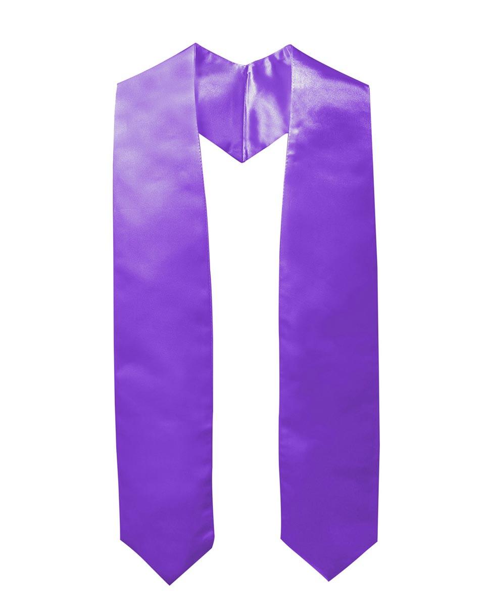 Plain Graduation Stole (Youth) - 15 Colors Available - Graduation Gown 