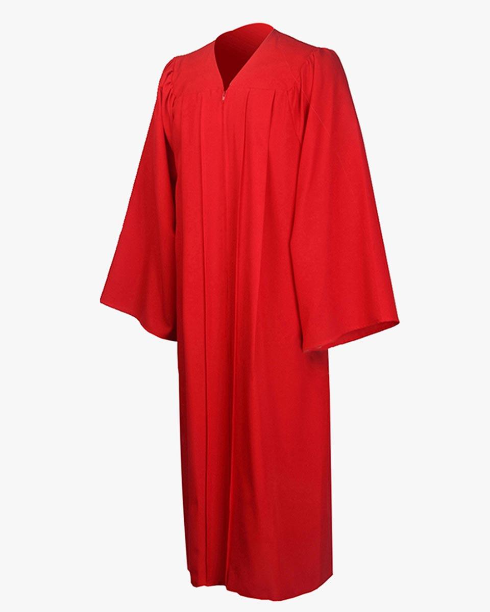 High School Premium Matte Graduation Gown Only - Red TEST - Graduation Gown 