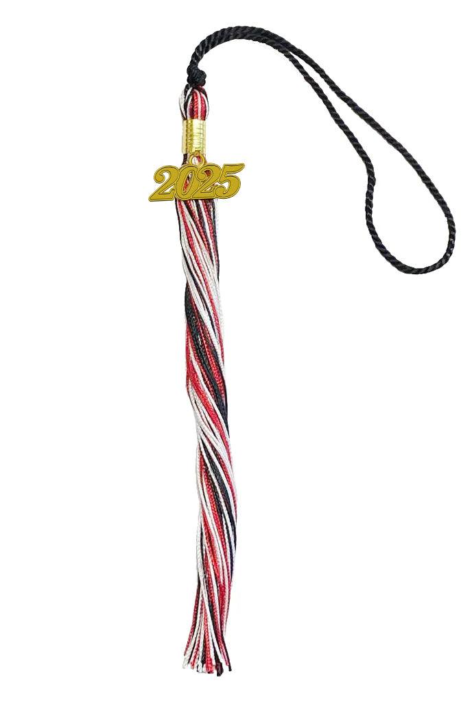 Triple Color Graduation Tassel - Graduation Gown 