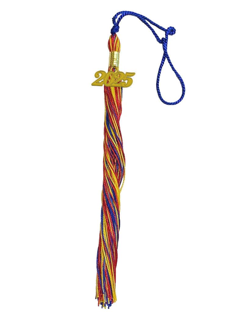 Triple Color Graduation Tassel - Graduation Gown 