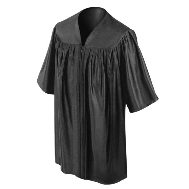 Shiny Black Kindergarten/Preschool Gown - Graduation Gown 