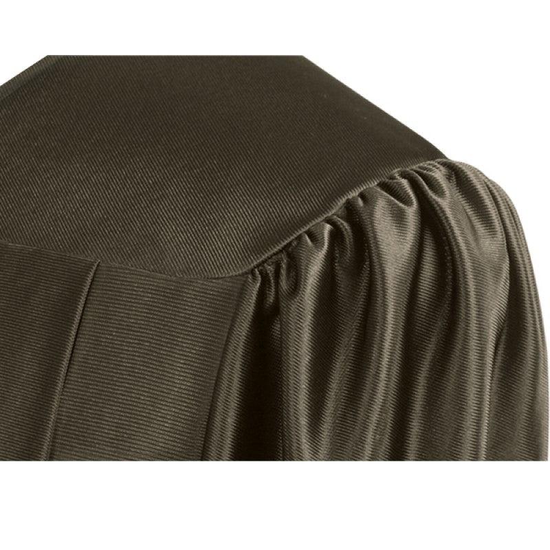 Shiny Brown Bachelors Academic Cap & Gown - Graduation Gown 