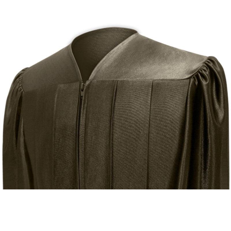 Shiny Brown Bachelors Academic Cap & Gown - Graduation Gown 