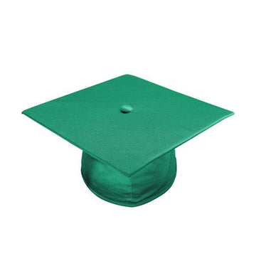 Shiny Emerald Green Kindergarten/Preschool Cap - Graduation Gown 